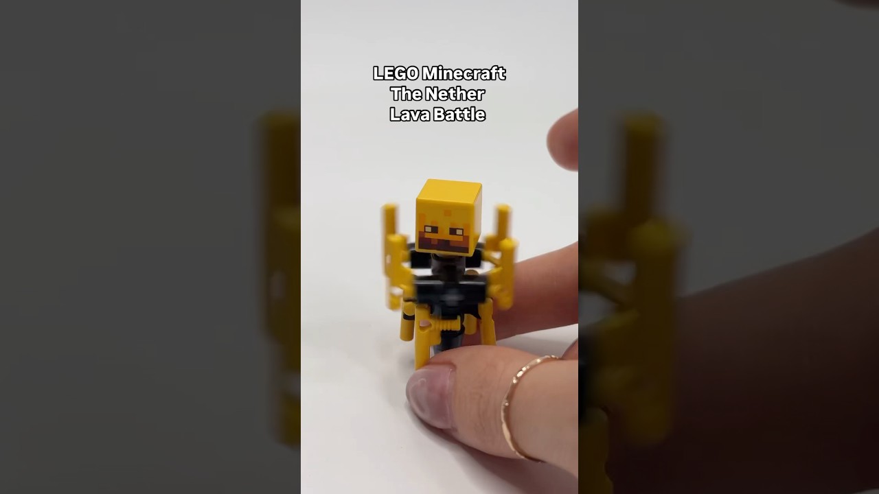 New LEGO Minecraft The Nether Lava Battle - fast build 🔥 