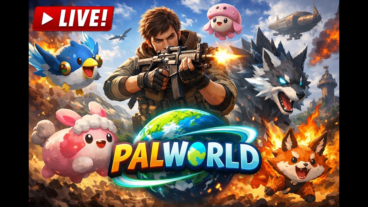 🔴 LIVE PALWORLD Gameplay | Building, Breeding & Boss Battles!