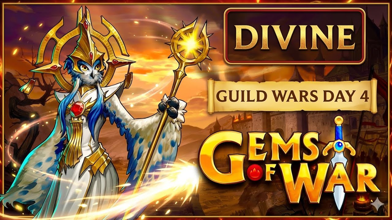 The Final Day! Gems of War Guild Wars Day 4 - Can I Become the Paragon Vs Risin’Phreekz?