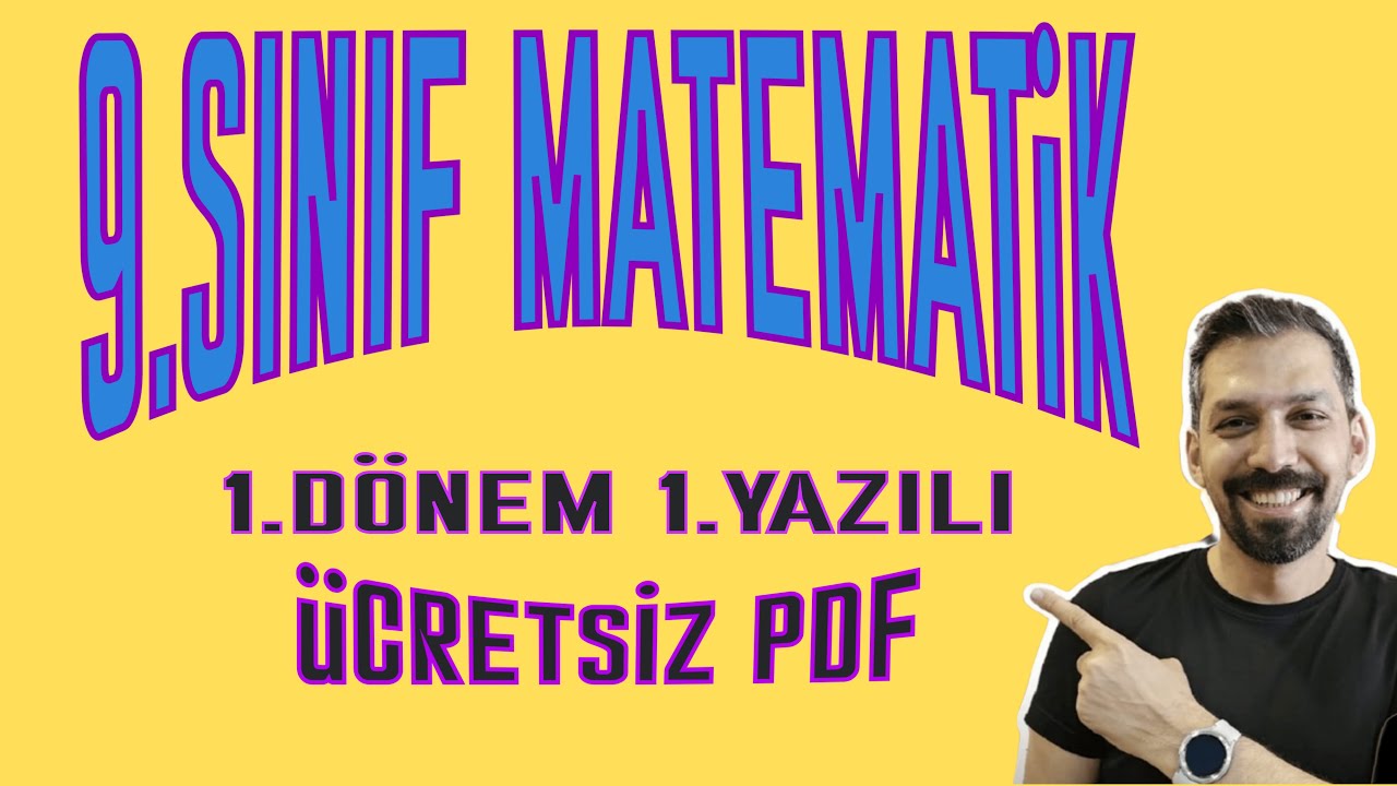 9 MATEMATİK 1 DÖNEM 1 YAZILI YENİ MÜFREDAT