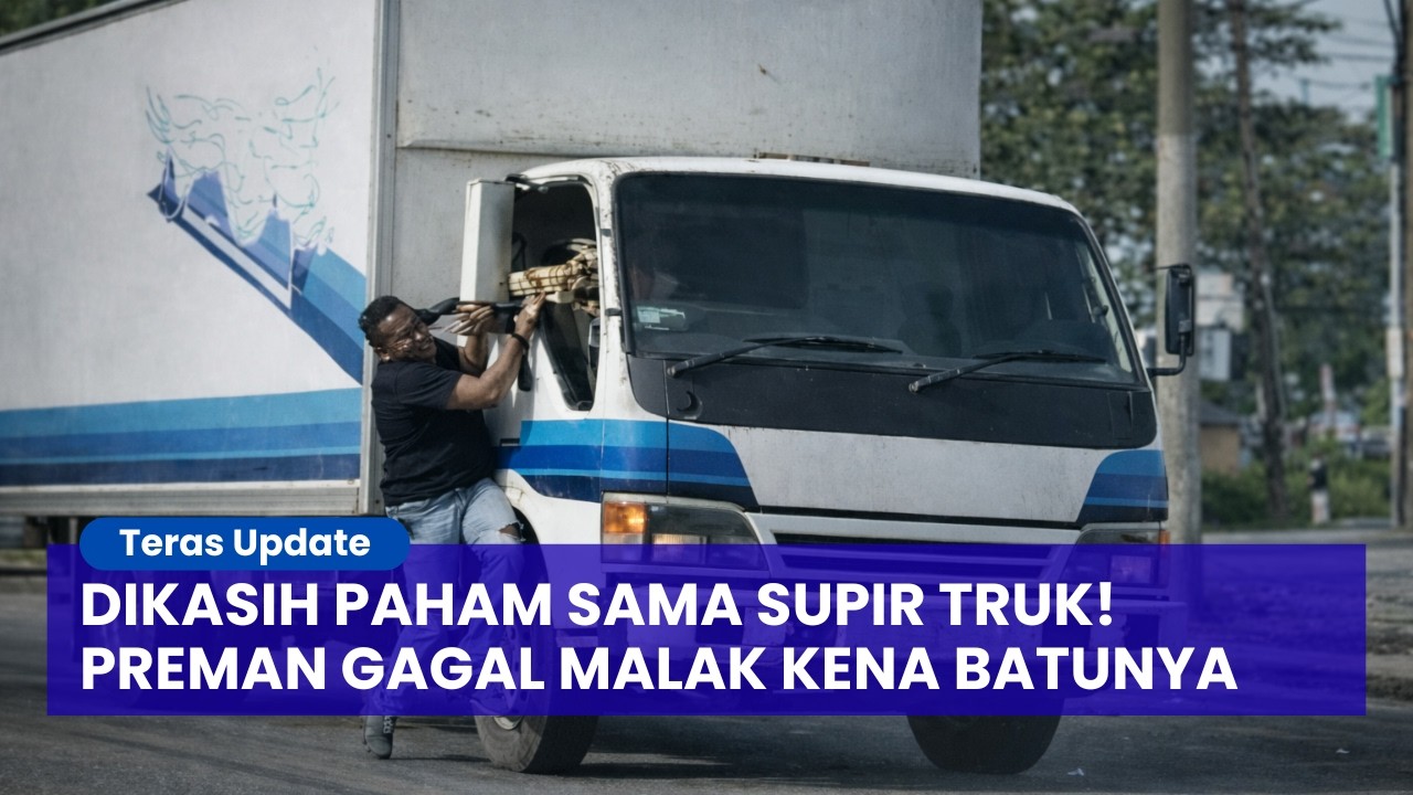 Langsung Kapok! Preman Gagal Malak Sopir Truk Berujung Terseret