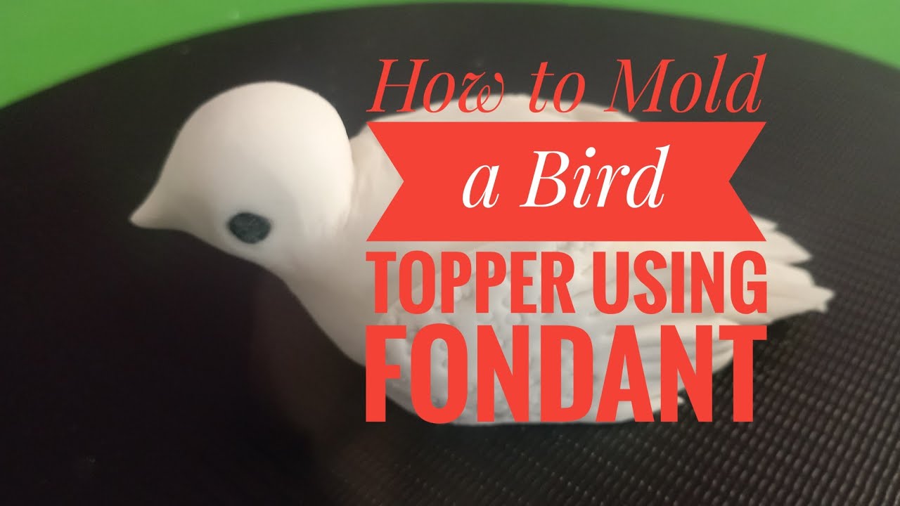 How to Mold a Bird topper Using Fondant #diy #diycrafts #fondantcraft #short #shortvideo #cakecraft