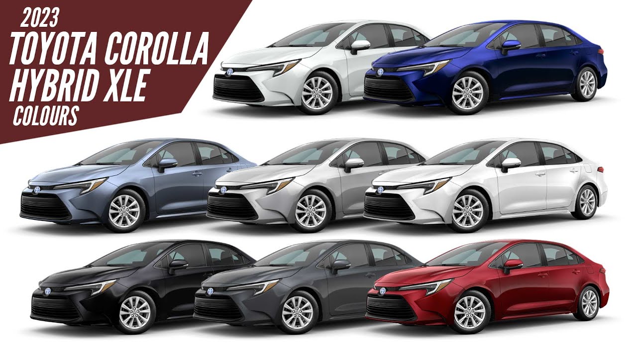 2023 Toyota Corolla Hybrid XLE - All Color Paint Options &ndash; Images | AUTOBICS