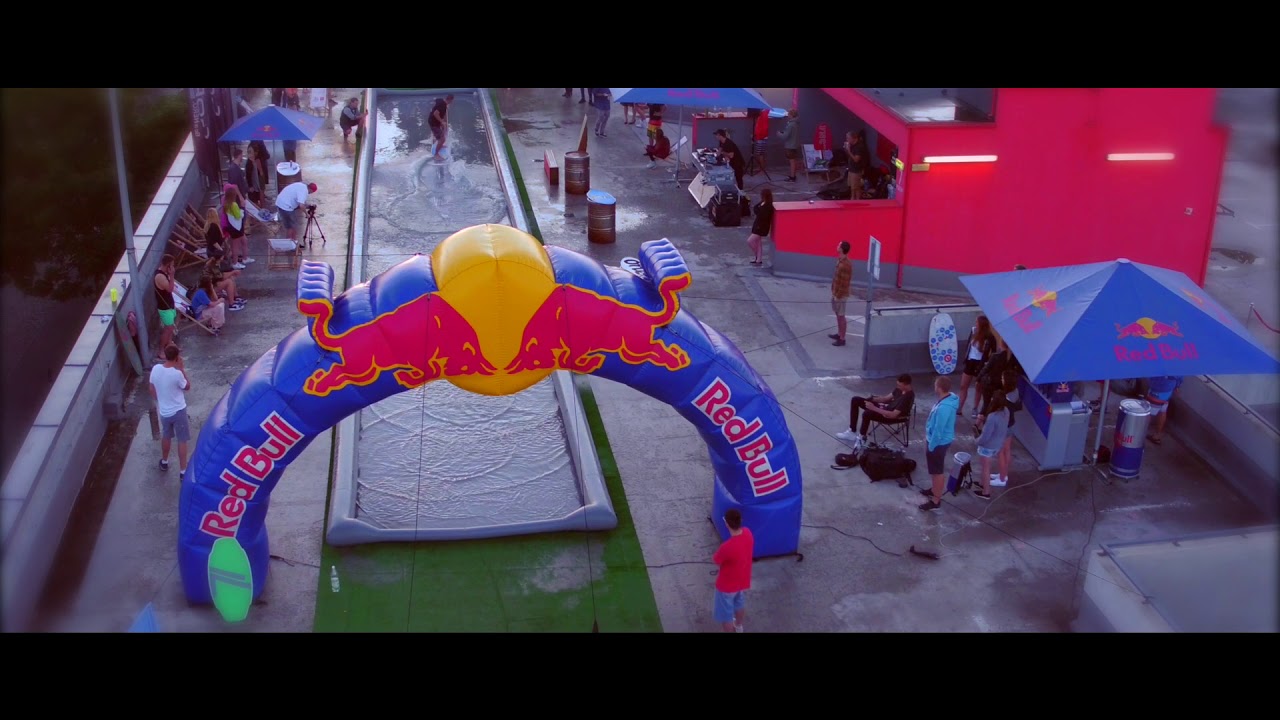 Red Bull Roof Slide - Seventyone skimboarding event