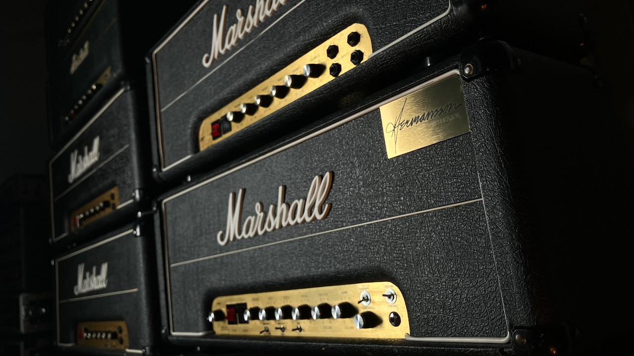 Hermansson 5 gain stages rebuild in a Marshall 2203 JMP from 1982
