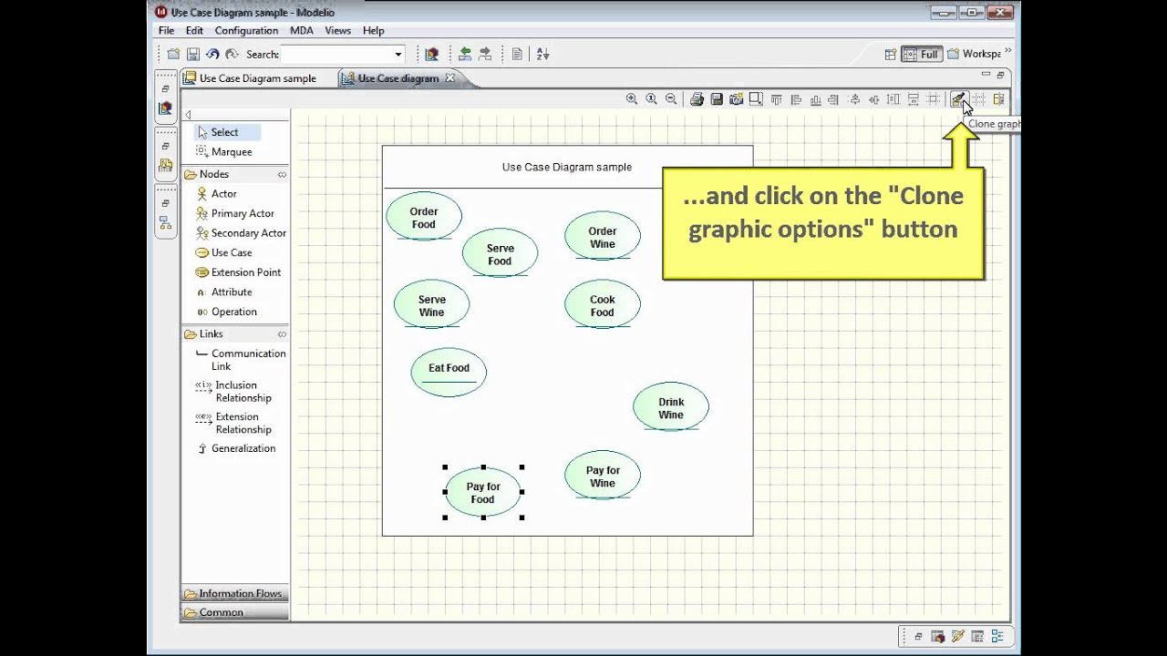 [Modelio 2.x] Create a UML use case diagram