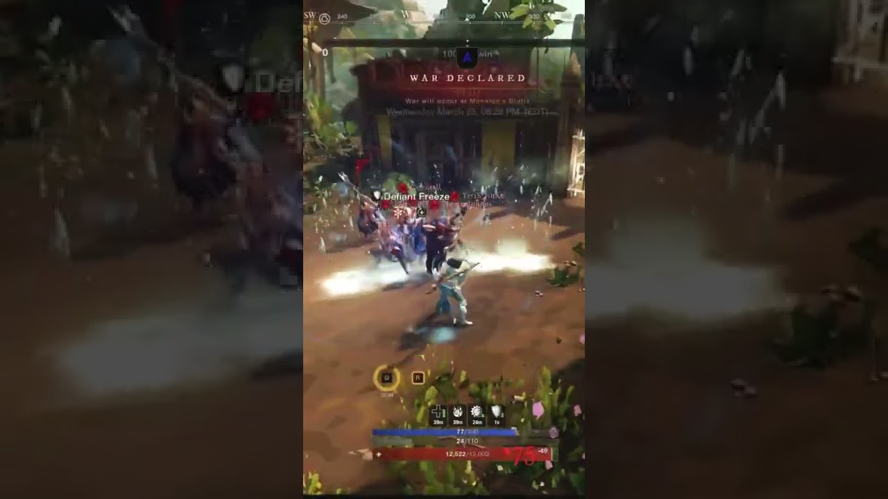 Greataxe / Ice Gauntlet INSANE build | New World PvP #shorts