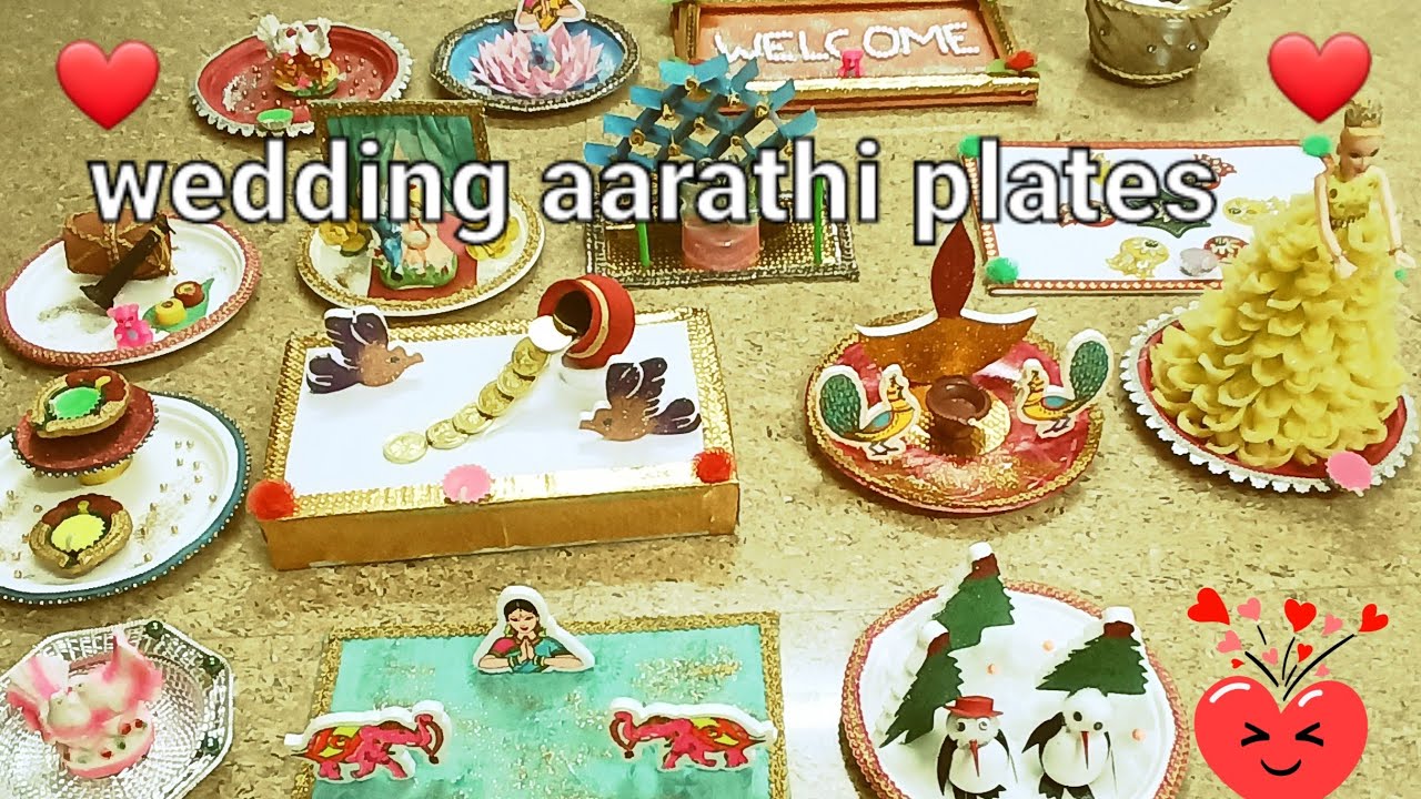 Aarathi plates decoration ideas || For wedding 💑