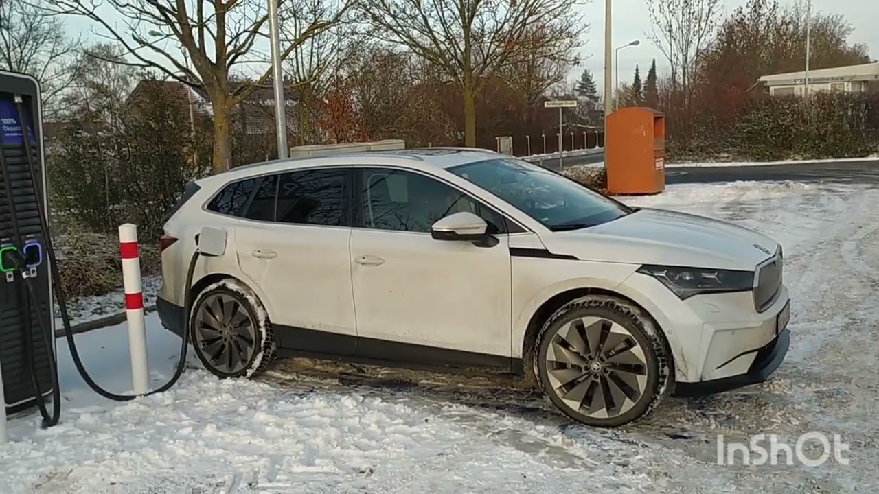 SKODA Enyaq - Elektromobilität unter Extrembedingungen im Winter! Fahren und laden mit dem IV80 !!⚡