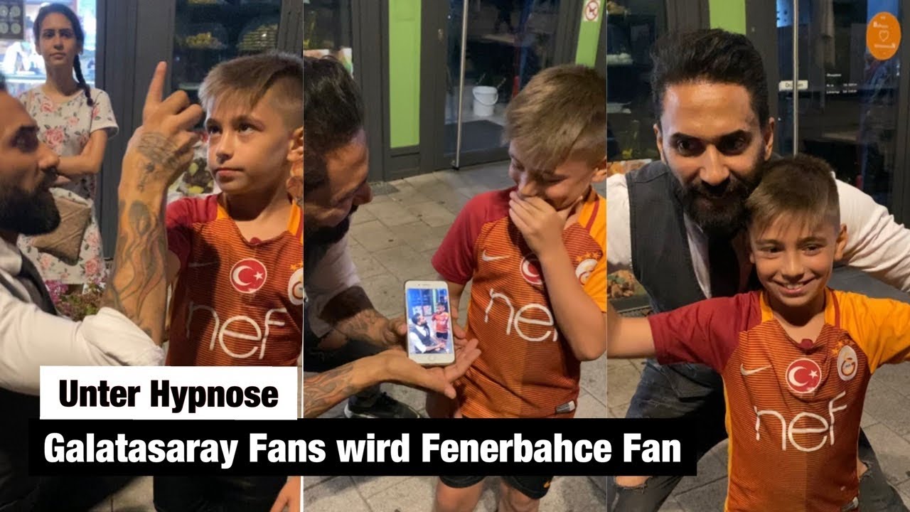 Galatasaray Fan wird unter Hypnose  Fenerbahçe