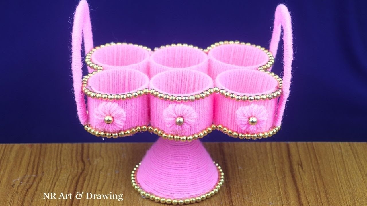 Innovative DIY Home Organizer | Woolen Art & Craft Ideas