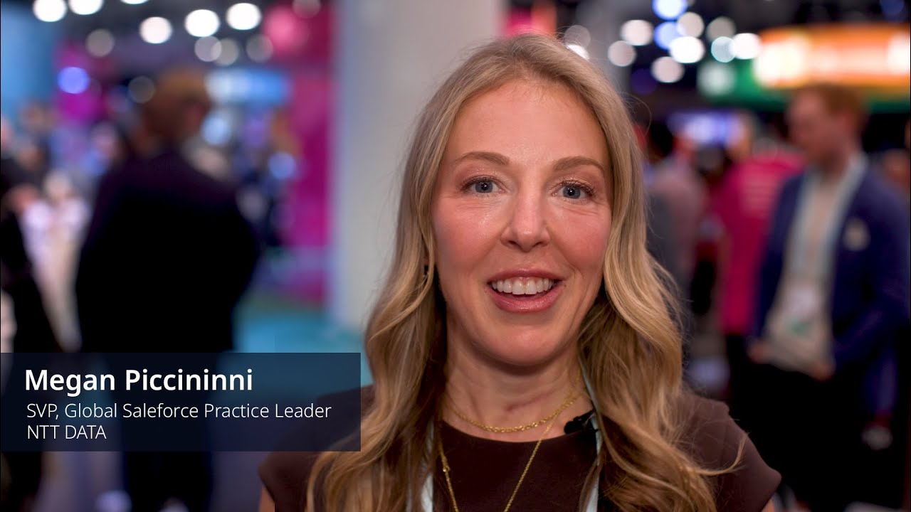 NTT DATA's Megan Piccininni at  Dreamforce 2025