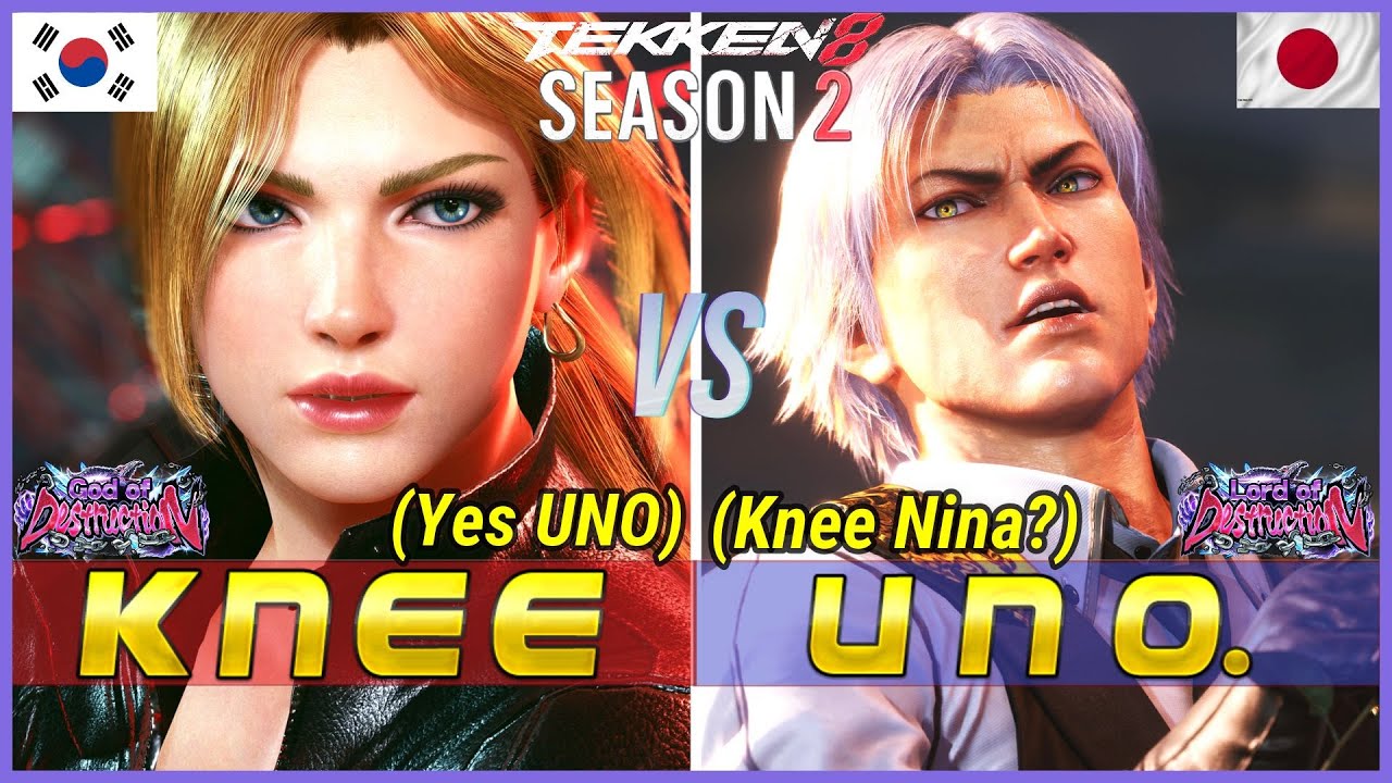 T8 ▰ KNEE (Nina) Vs UNO (Lee) ▰ Tekken 8 High Level Gameplay