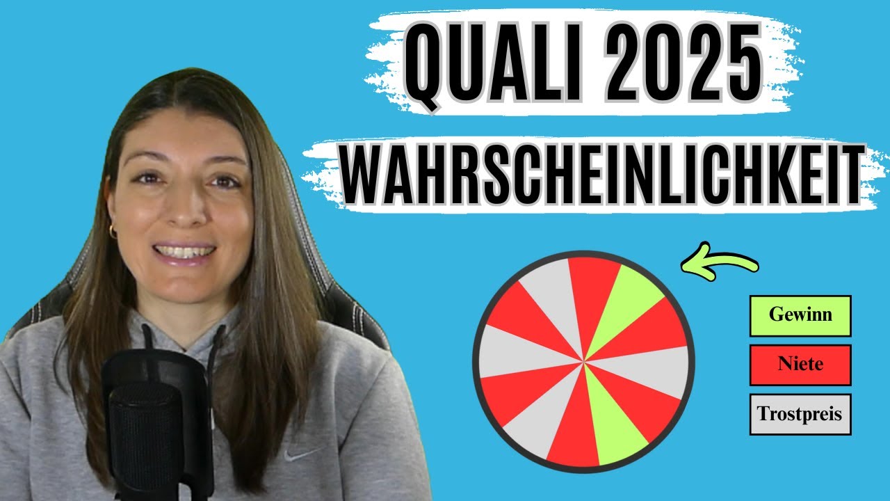Mathe QUALI 2025 Bayern: Aufgabe 5 (B-Teil) (WAHRSCHEINLICHKEIT EINFACH erklärt!)