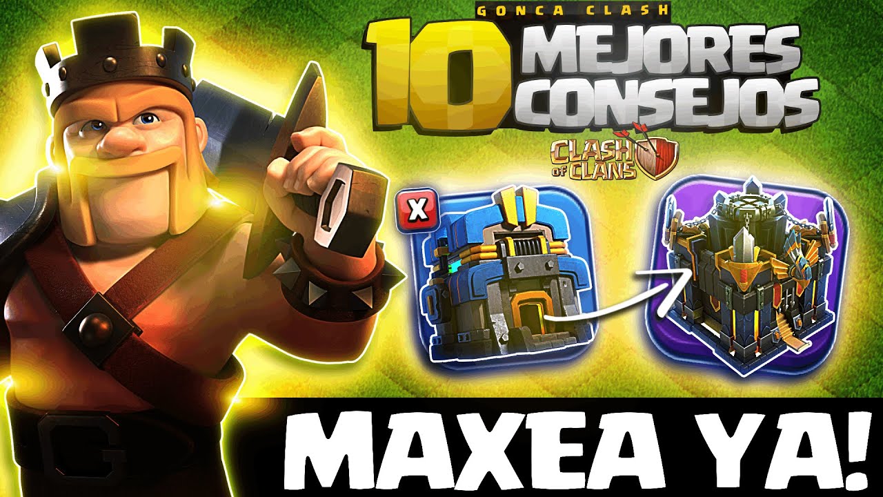 Los 10 MEJORES CONSEJOS para MAXEAR RÁPIDO CUALQUIER Nivel de Ayuntamiento en Clash of Clans 🔥