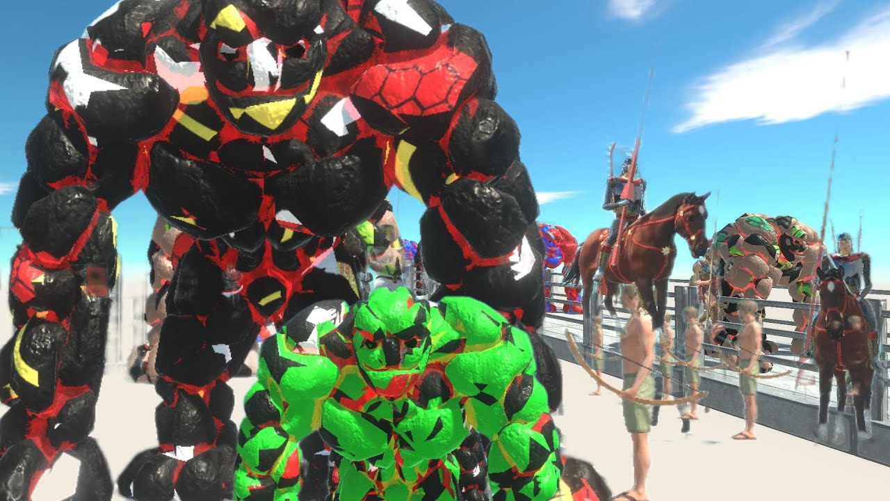 Rock Monsters on a Fun Adventure - Animal Revolt Battle Simulator