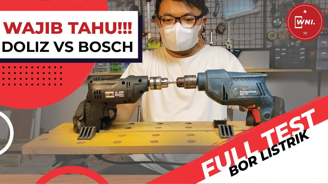 DOLIZ VS BOSCH!!Pertarungan bor listrik 10mm