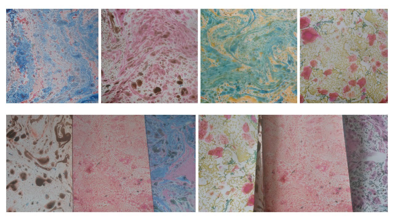 Tutorial: Diseño de papel de Agua / Papel Decorado casero | Paper Marbling|  Mundo@Party