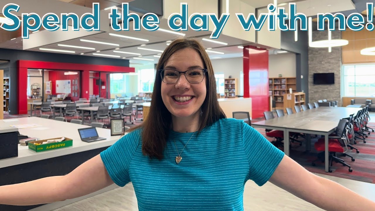 Come to work with me in the new library! A day in the life of a high school librarian
