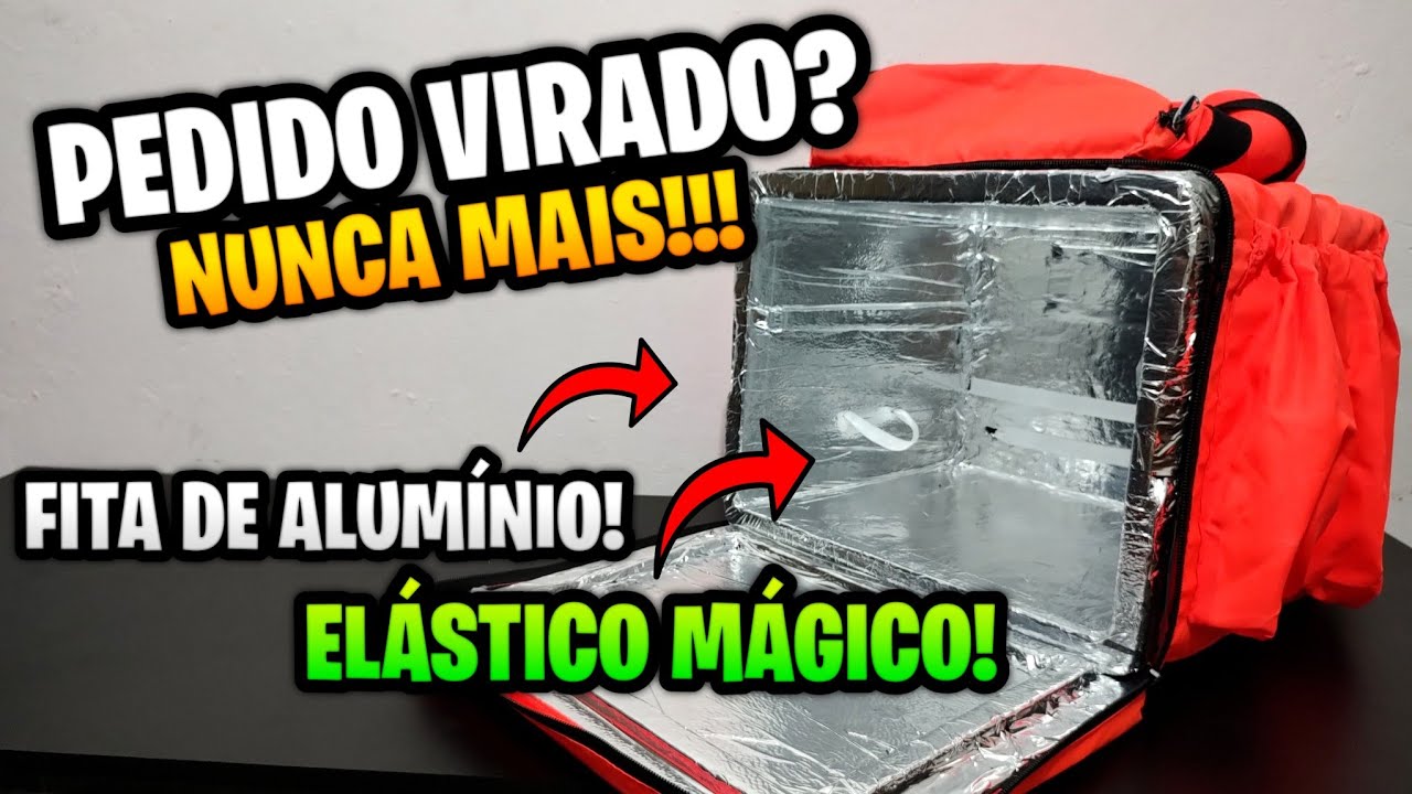 IFOOD ENTREGADOR: COMO EVITAR DE VIRAR O PEDIDO DO CLIENTE??? | ELÁSTICO NA BAG!!!