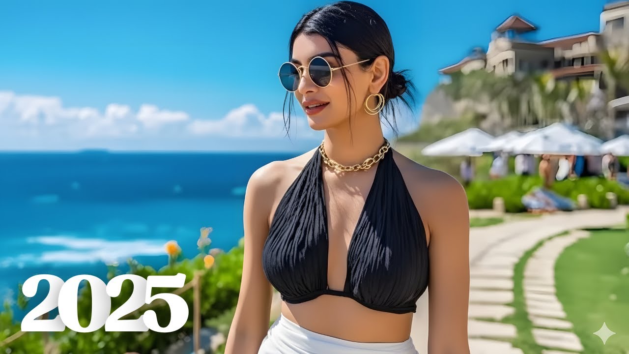 Tropical Summer Coastline 2025 🌴 Chill Deep House 4K UHD Mix