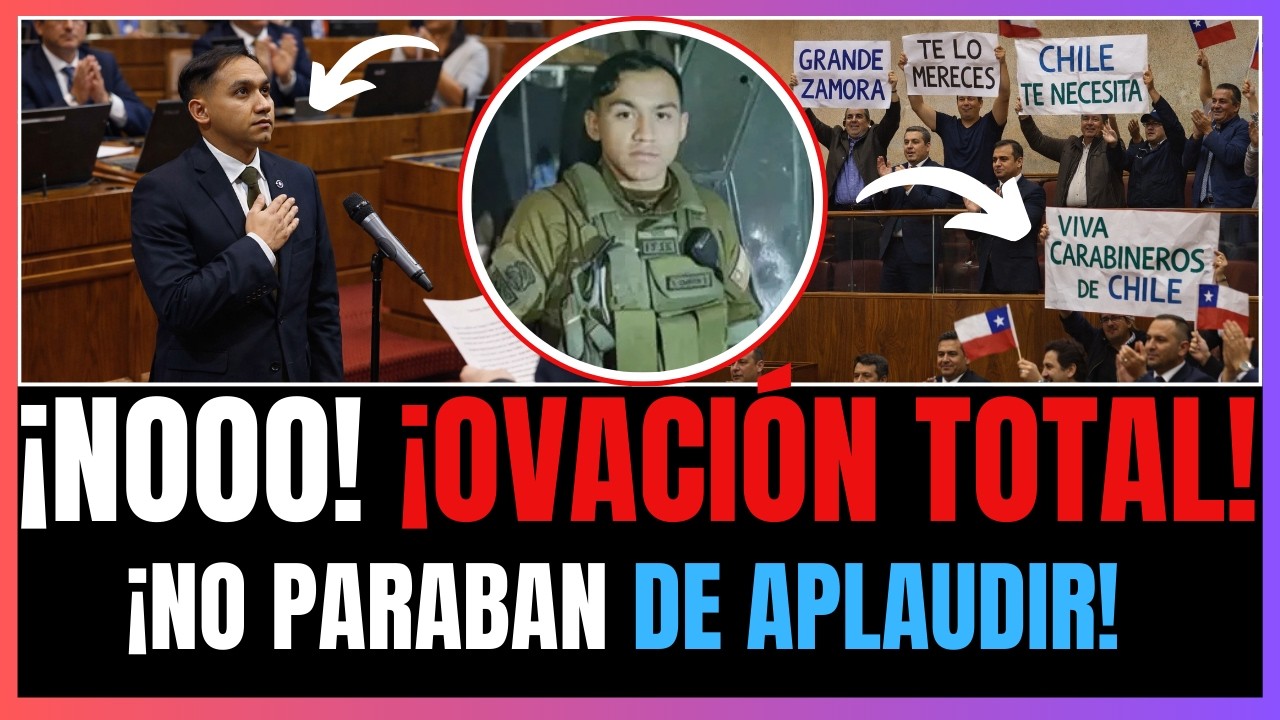 ¡OVACIÓN TOTAL! EX CARABINERO SEBASTIÁN ZAMORA ES OVACIONADO EN SU JURAMENTO COMO DIPUTADO