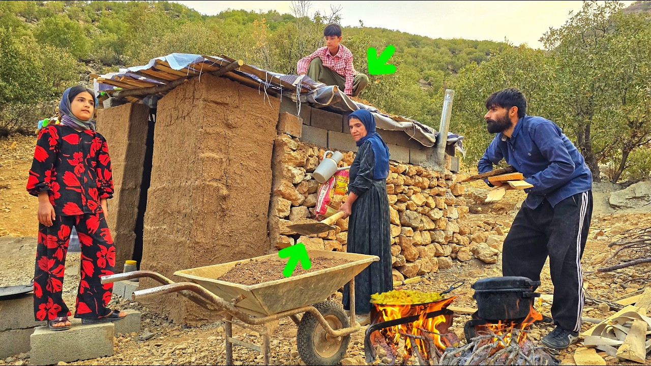Life in a Mountain Cabin | A Family's Struggle to Survive in the Heart of the Zagros 🏔️❤️