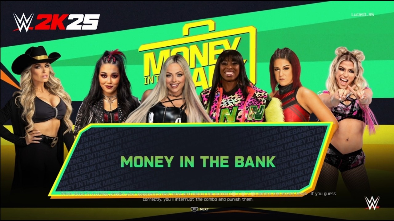 Woman´s Money In The Bank Match - WWE 2K25 (GAMEPLAY NO COMMENTARY)
