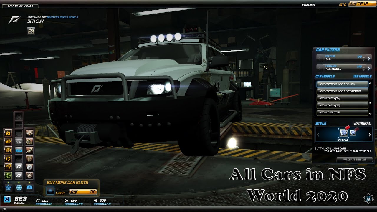 All Cars in NFS World - 2020 - SoapBox  Race World