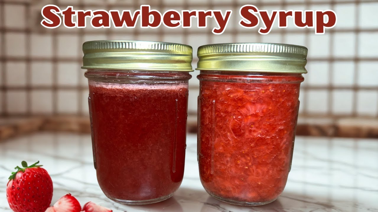 Homemade Strawberry Syrup | 2 Delicious Uses!