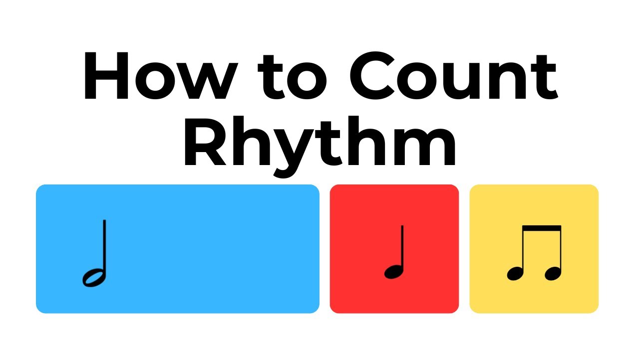 How to Count Quarter Notes, Half Notes, and Eighth Notes (Beginner Rhythm Lesson)