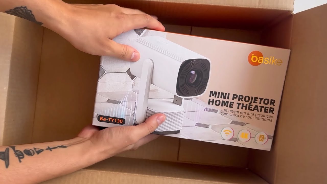 Unboxing/Review Mini Projetor Basike Ba-TY130