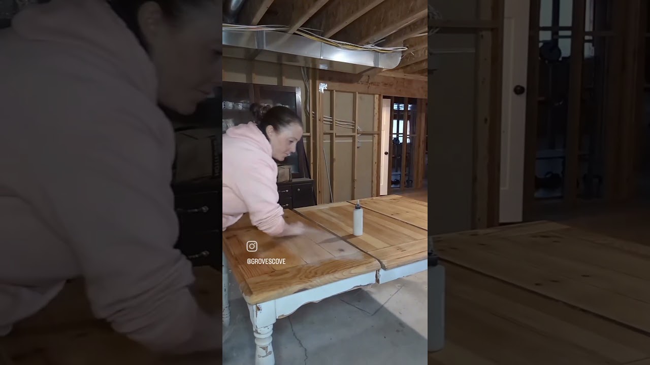 how to get rid of yellow in wood and get that raw wood look. #rawwood #staining #diy #paintwash