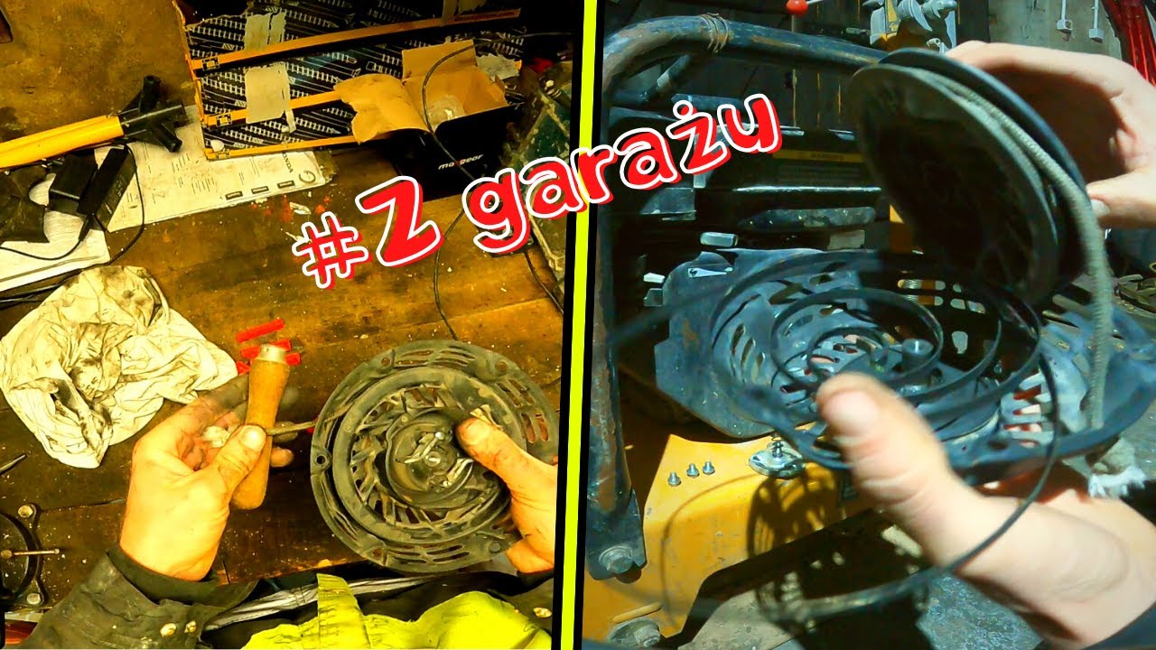 Próbuje naprawić starter zagęszczarki,jednak kupiłem nowy.#Zgarażu