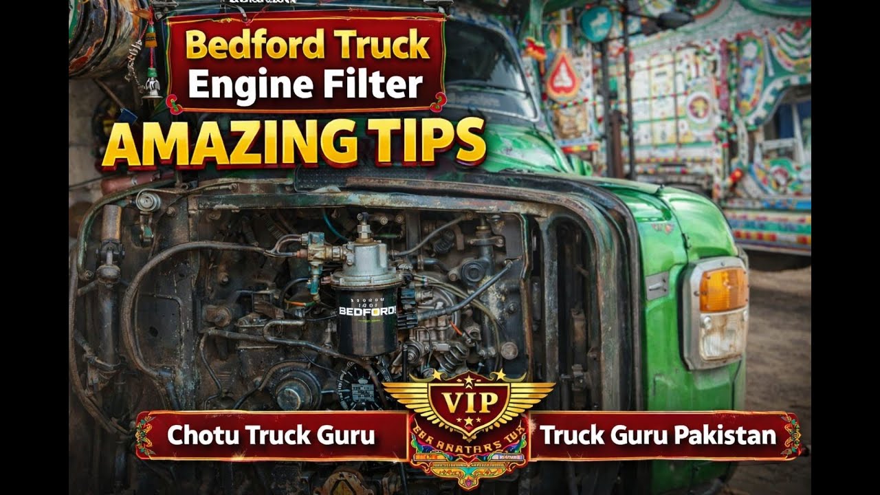 Bedford Truck Engine Filter | Amazing Tips 🔥 Heavy Truck Maintenance | Truck Guru Pakistan #truck