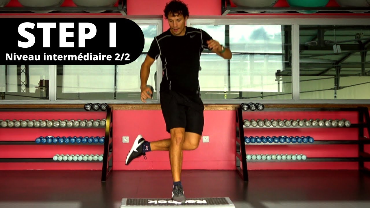 Cours de STEP 1 | Niveau interm&eacute;diaire 2/2 | Mat Fitness