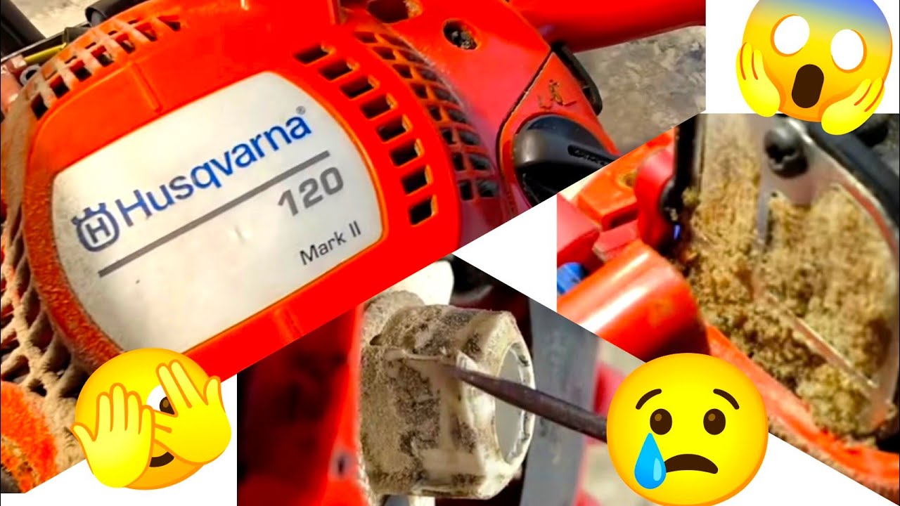 Husqvarna 120 Mark II obsługa po okresie eksploatacji, regulacja gaźnika, szarpak, filtr powietrza.