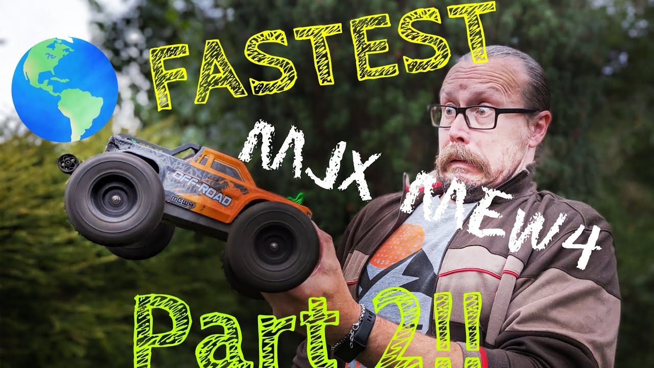 Project WORLDS FASTEST MJX MEW4 M163 Part 2... Hot Motor + Big Wheels = more 😁