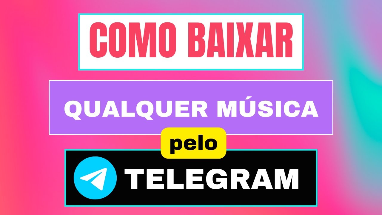 Como BAIXAR qualquer m&uacute;sica pelo TELEGRAM