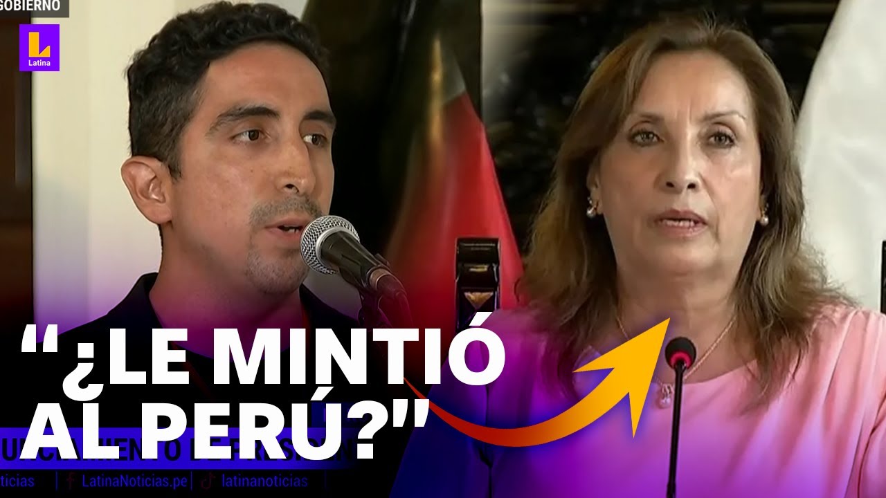 Dina Boluarte se molesta tras preguntas de Jason La Torre, periodista de Latina