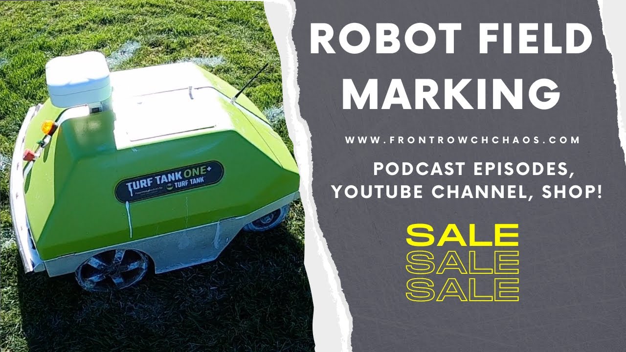 TURF TANK ROBOT - ДЕМОНСТРАЦИЯ по разметке поля!!!