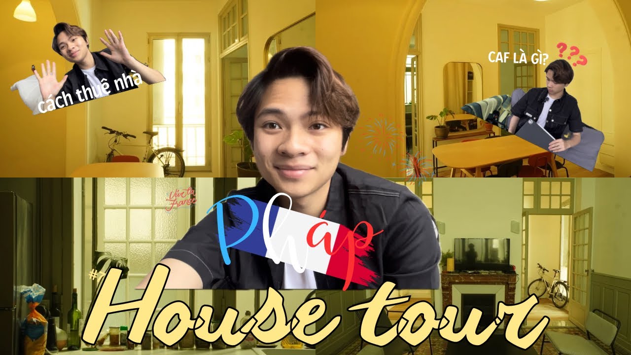 #7| House tour | du học Pháp 🇫🇷 | cách thuê nhà ở Pháp | CAF là gì |