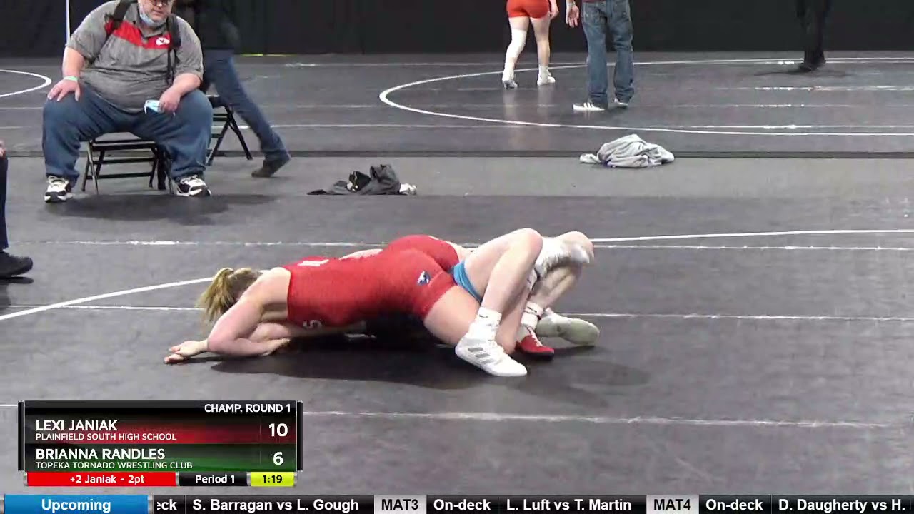 High School Girls 127 Lexi Janiak Plainfield South High School Vs Brianna Randles Topeka Tornado W