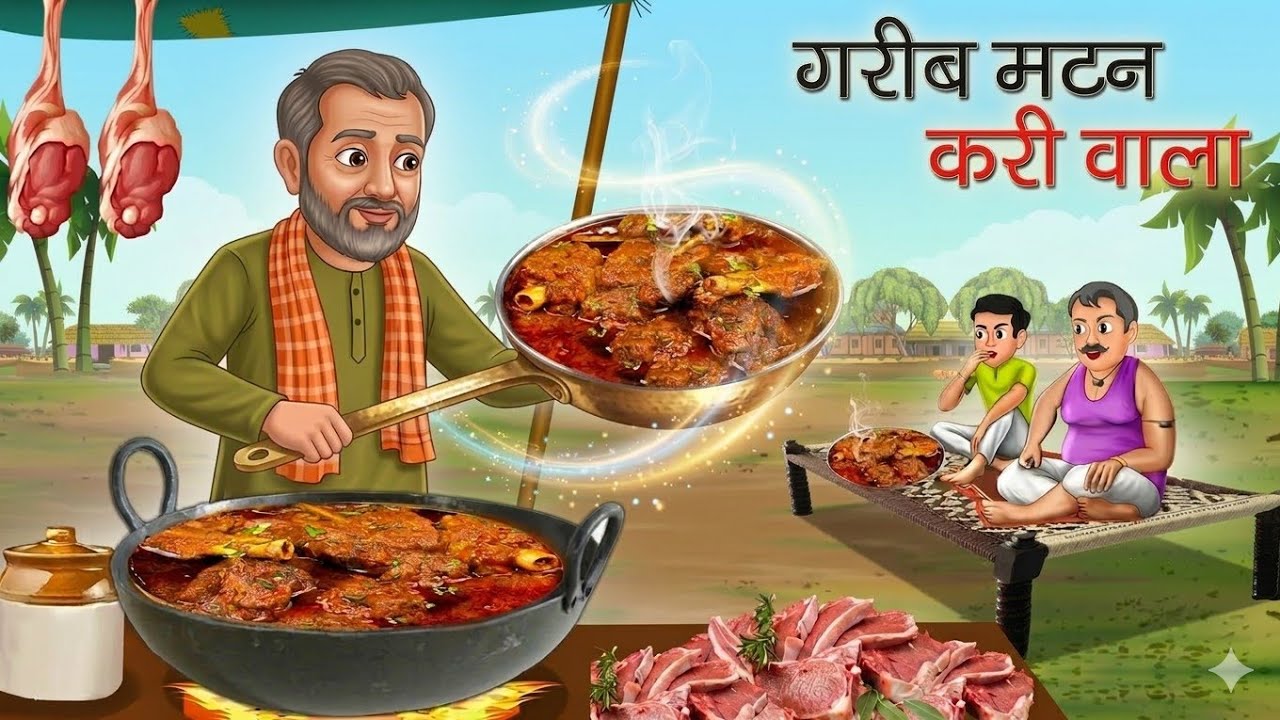 गरीब मटन करी वाले का जादुई चमचा | Garib Mutton Wala Aur Jadui Chamcha | Hindi Moral Story