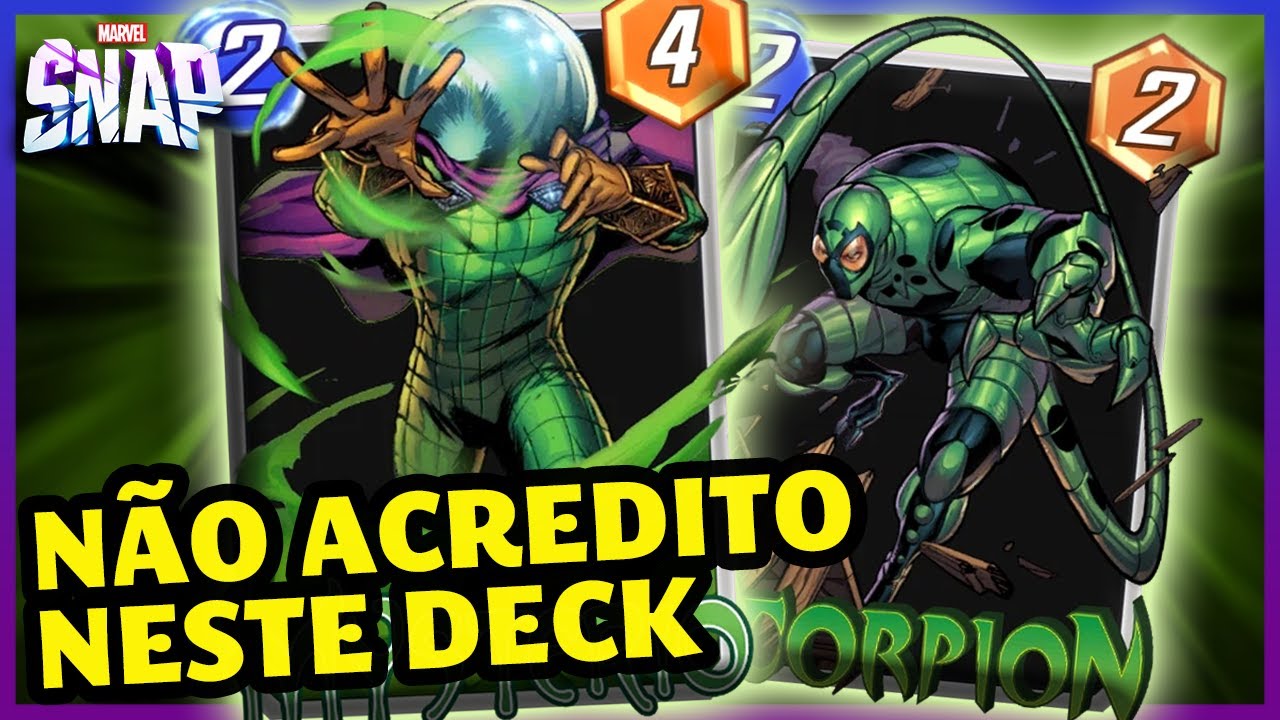 DECK TEMÁTICO: APENAS CARTAS VERDES [Batendo muito e apanhando o dobro] |Marvel Snap| #marcosperalta