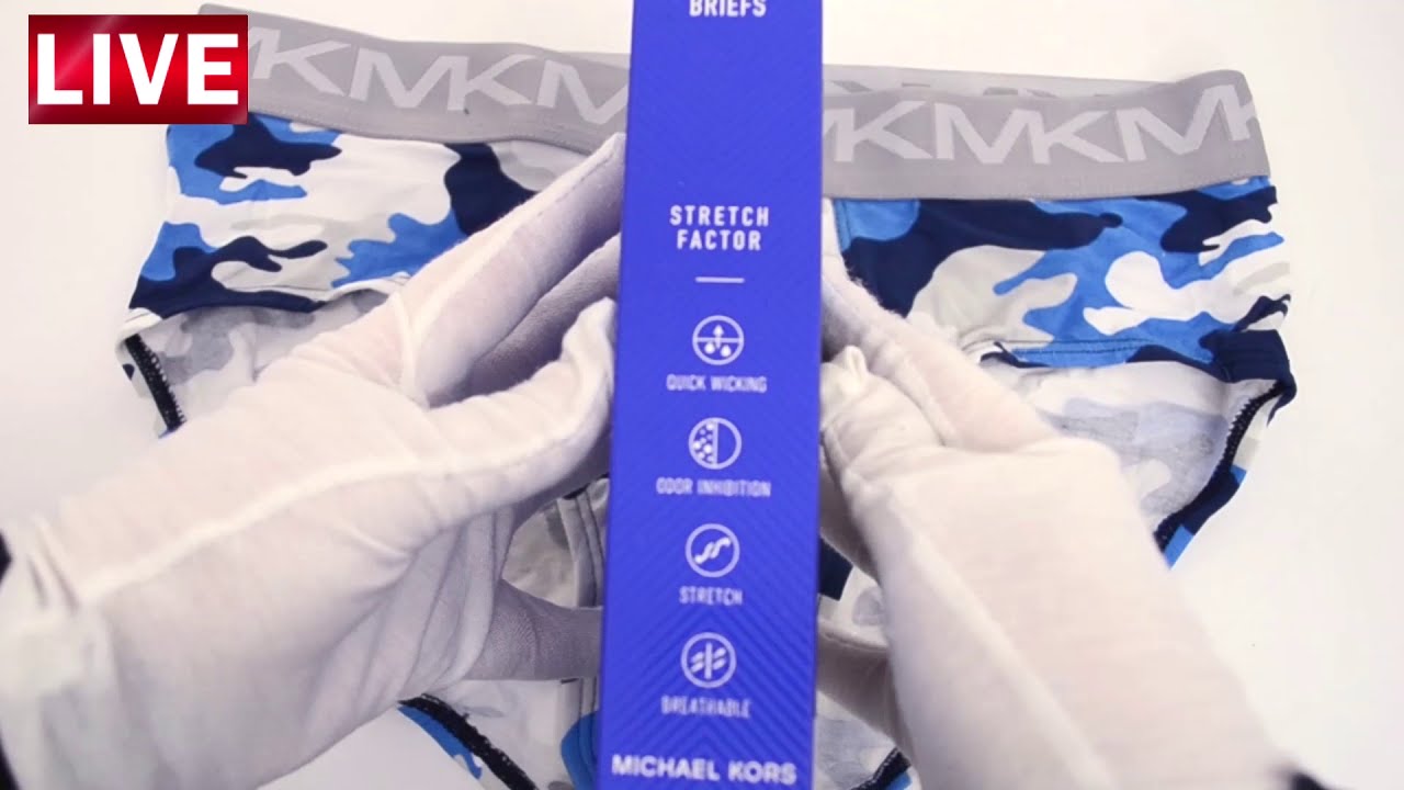 1 Michael Kors Unboxing Low Rise Briefs Live Video