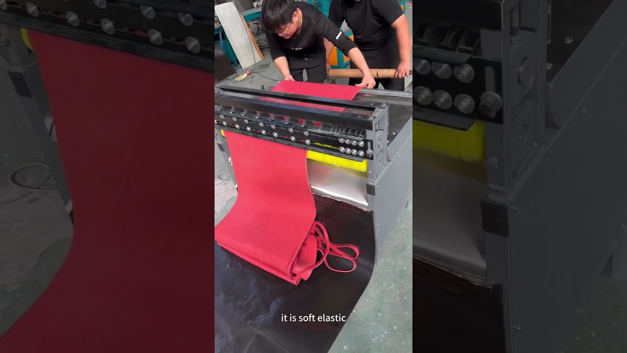 The Manufacturing Process of Floor Grinder Dust Skirt # floorgrinder #dustskirt #linatex #squeegee