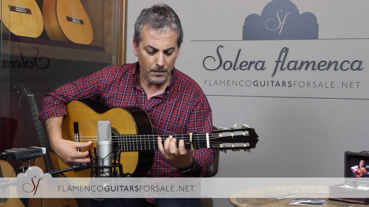 Santos Hernández 1926 guitar for sale played by Pedro Javier González