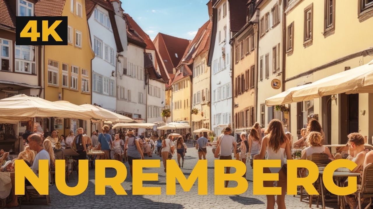 Nuremberg (Nürnberg) Germany 🇩🇪 | 4K Walking tour in the city center and nuremberg castle