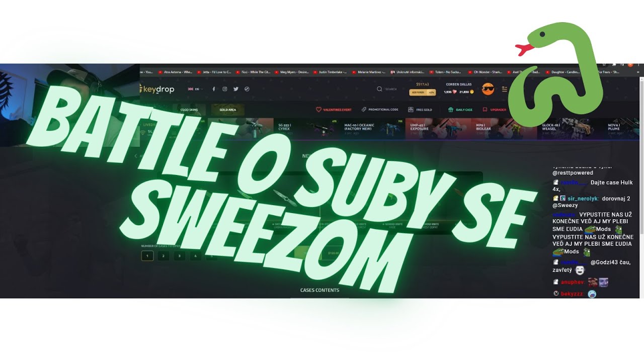 RESTT - BATTLE O SUBY W/ SWEEZY - OTEV&Iacute;R&Aacute; BEDNY A GAMBL&Iacute; SKINY